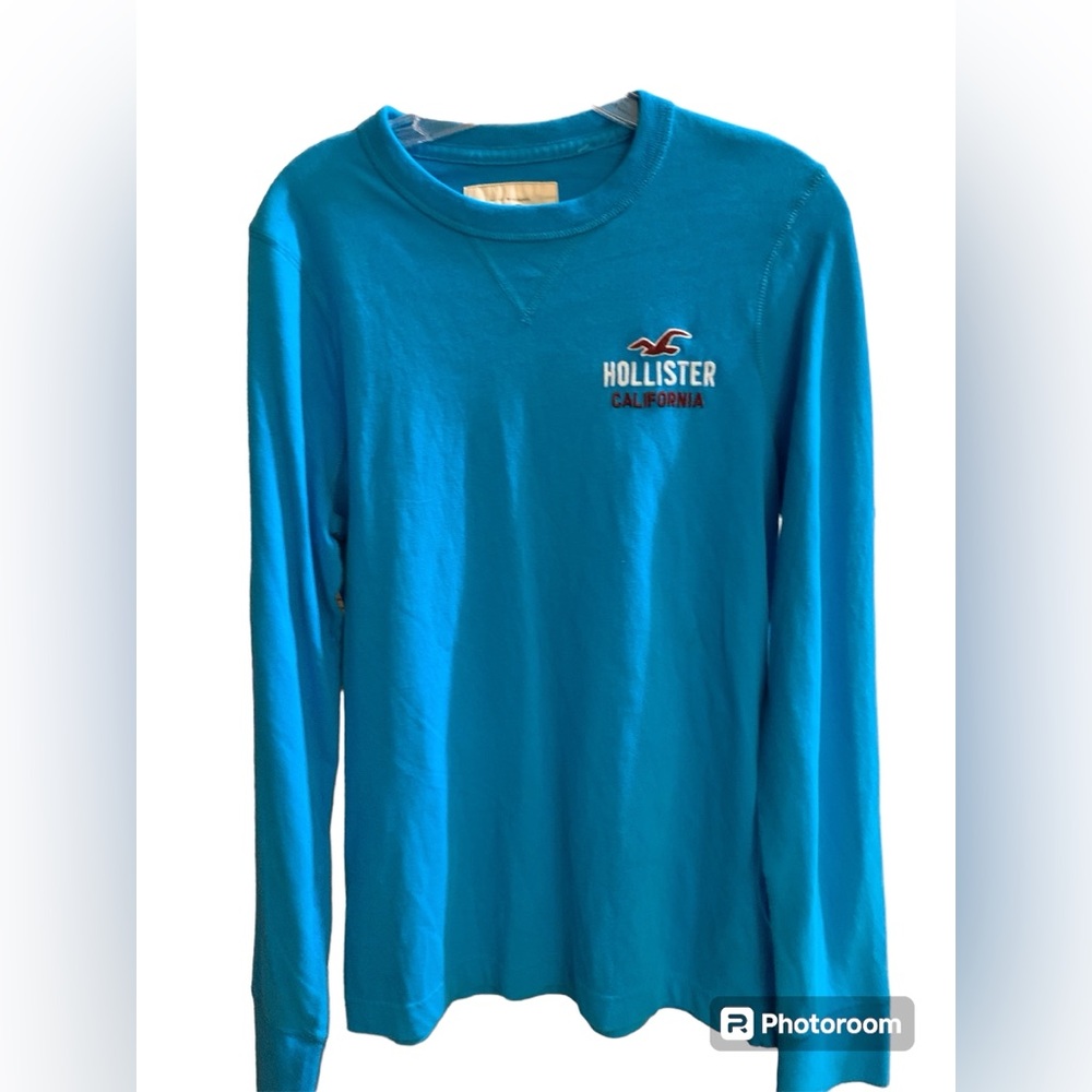 Hollister California Blue T-shirt Logo Cotton size XL new with defect